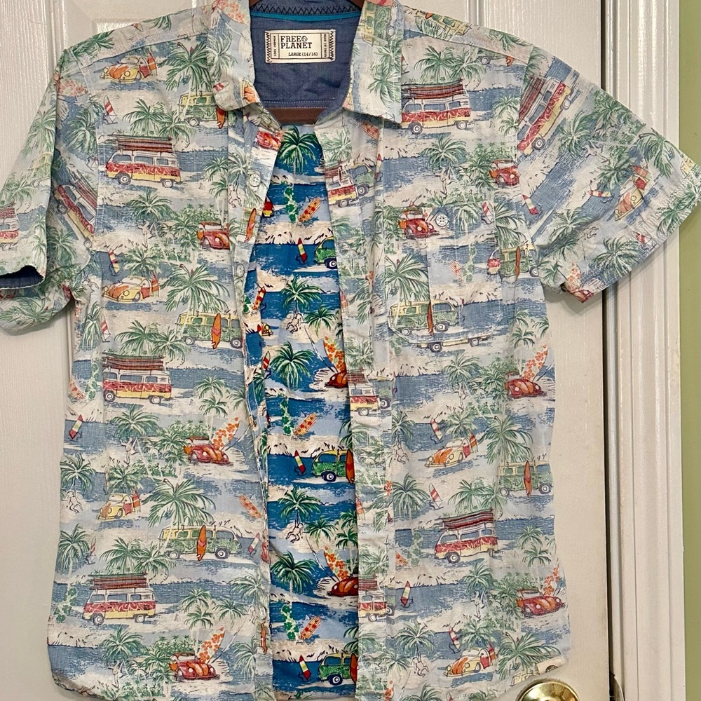 Free Planet Hawaiian shirt